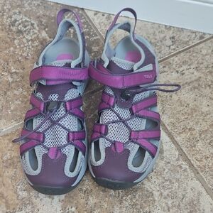 Teva Purple and Gray Sandals